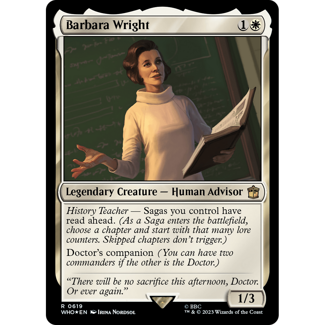 Barbara Wright (Surge Foil) (WHO-619) - Doctor Who Foil