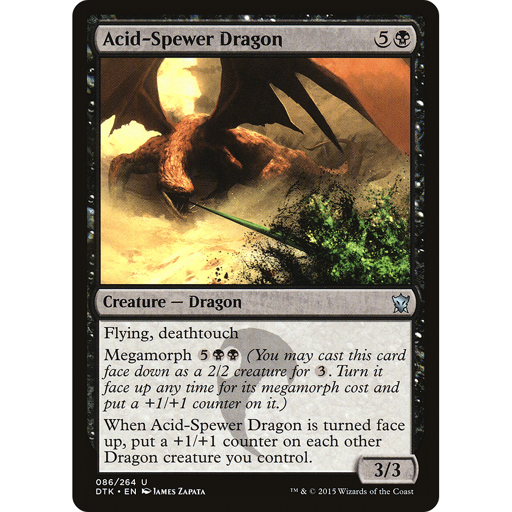 Acid-Spewer Dragon (DTK-086) - Dragons of Tarkir Foil