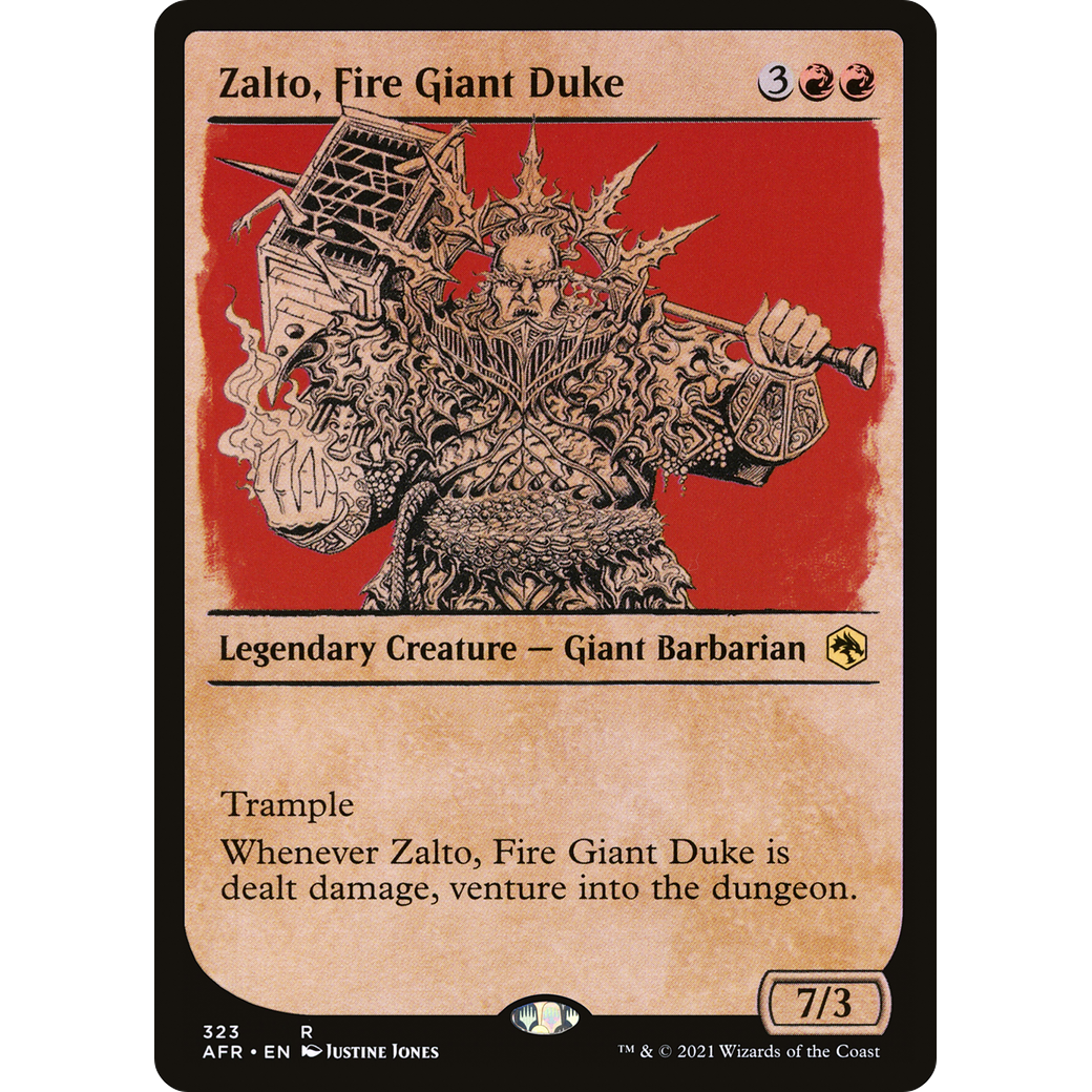 Zalto, Fire Giant Duke (Showcase) (AFR-323) - Adventures in the Forgotten Realms: (Showcase)