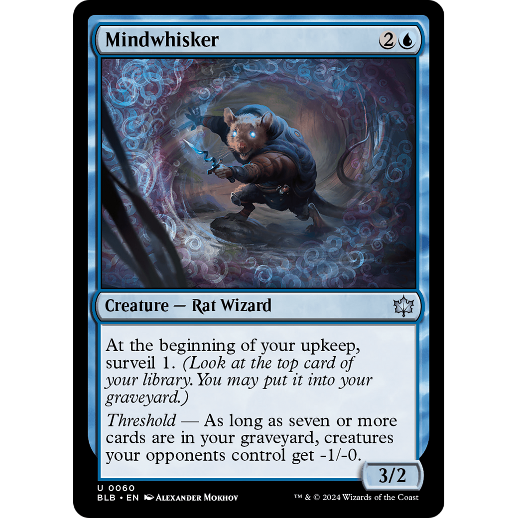 Mindwhisker (BLB-060) - Bloomburrow Foil