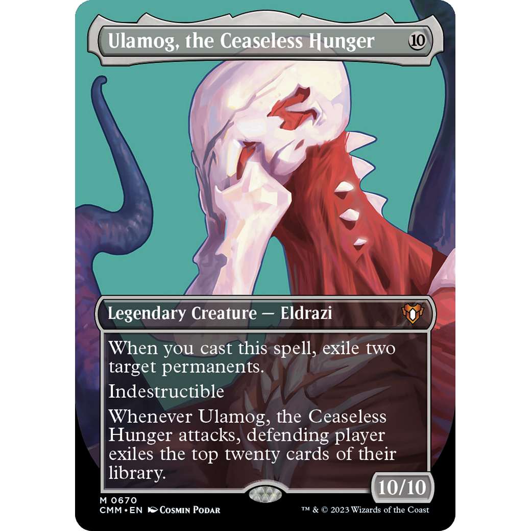 Ulamog, the Ceaseless Hunger (CMM-670) - Commander Masters (Borderless) Foil