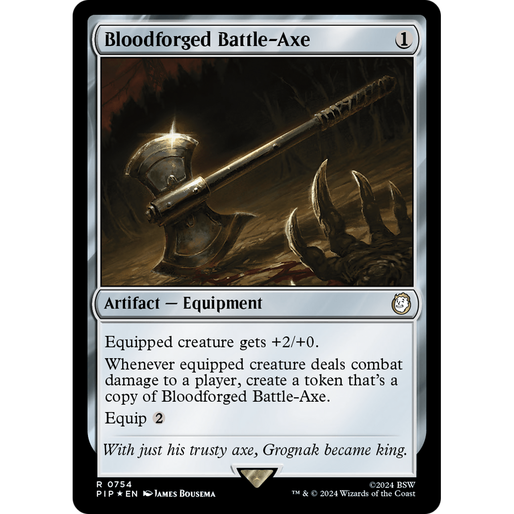 Bloodforged Battle-Axe (PIP-754) - Fallout Foil