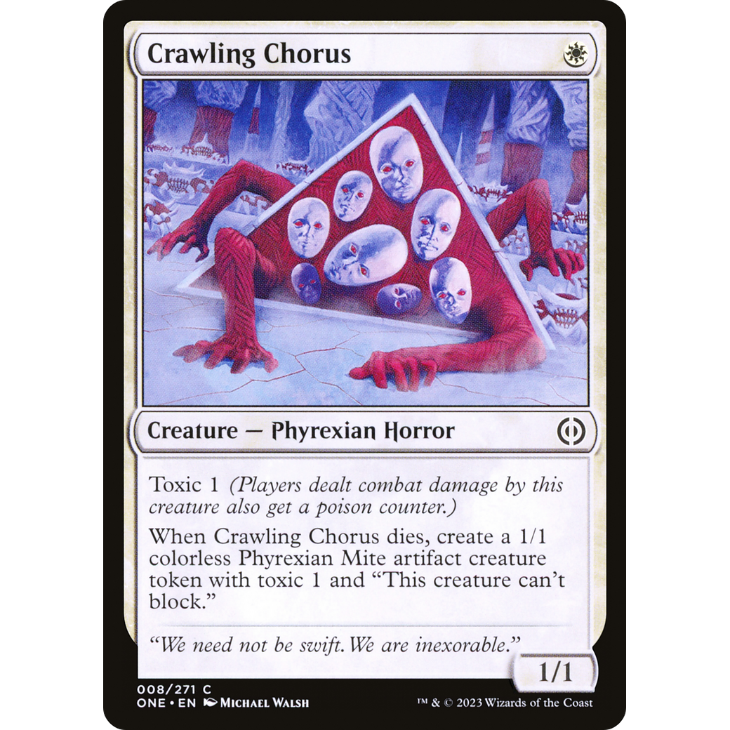 Crawling Chorus (ONE-008) - Phyrexia: All Will Be One Foil
