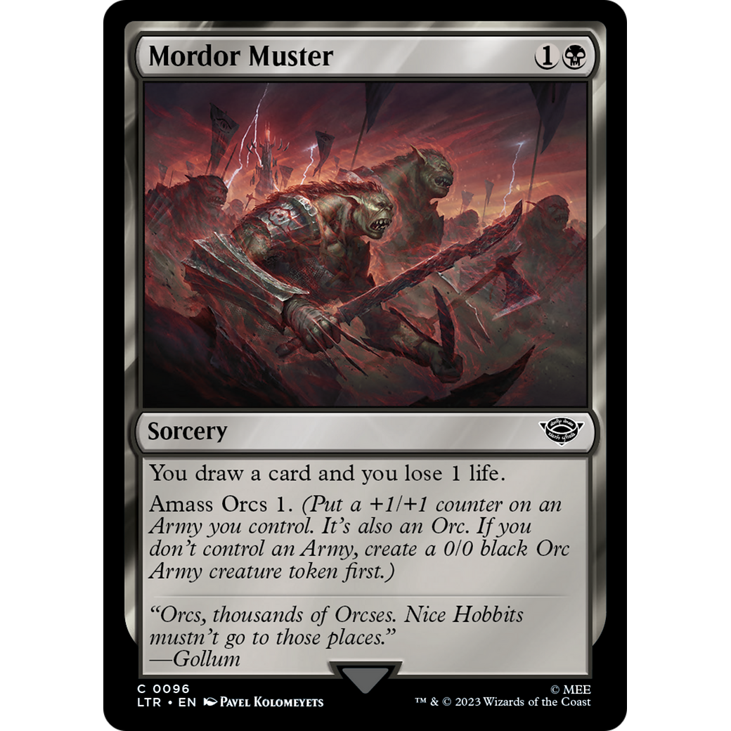 Mordor Muster (LTR-096) - The Lord of the Rings: Tales of Middle-earth Foil