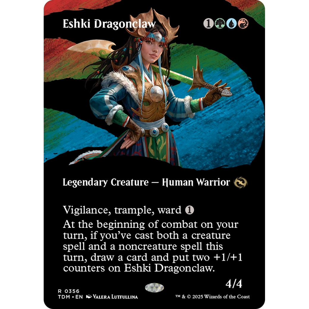 Eshki Dragonclaw (TDM-356) - Tarkir: Dragonstorm: (Showcase) (Borderless)