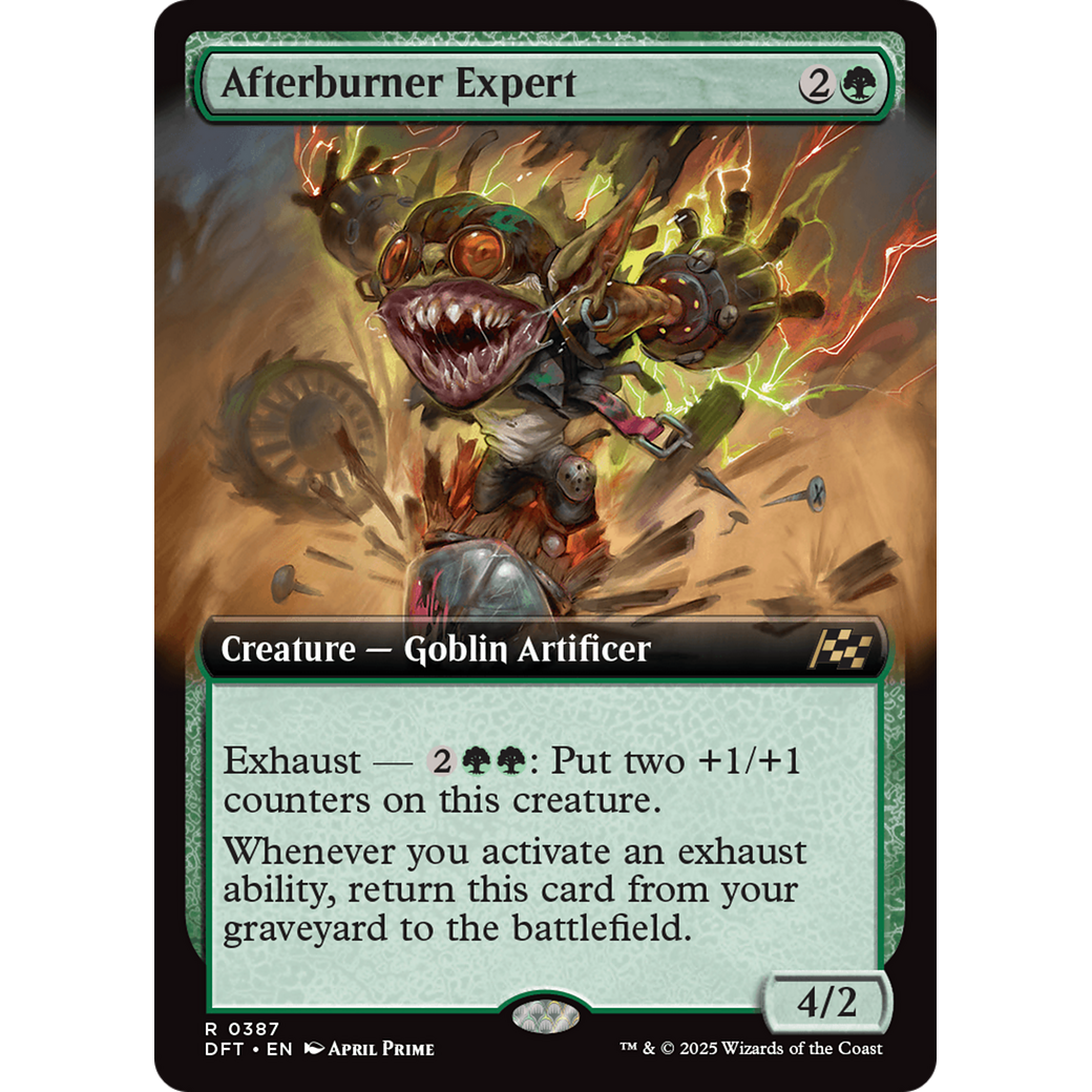Afterburner Expert (DFT-387) - Aetherdrift: (Extended Art) Foil