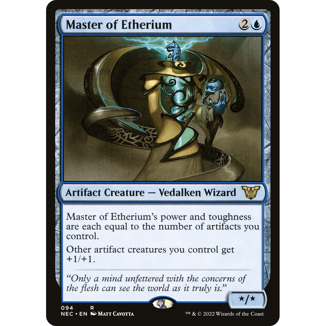 Master of Etherium (NEC-094) - Neon Dynasty Commander