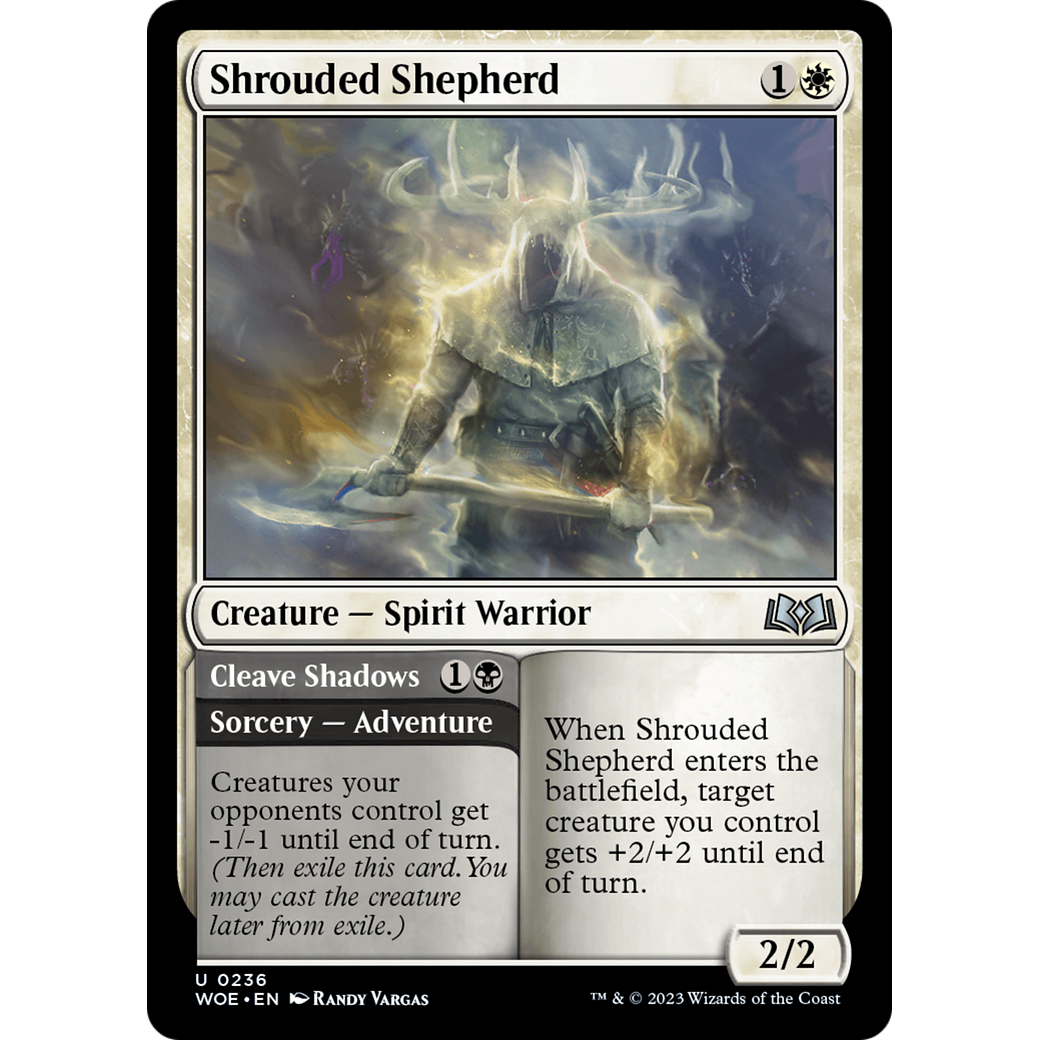 Shrouded Shepherd // Cleave Shadows (WOE-236) - Wilds of Eldraine