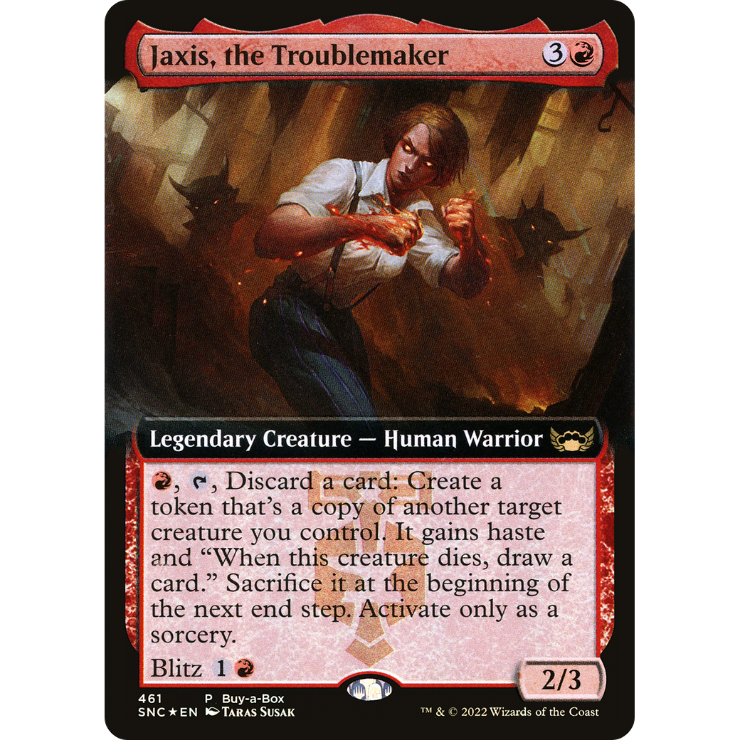Jaxis, the Troublemaker (BABP-461) - Streets of New Capenna: (Extended Art) Foil