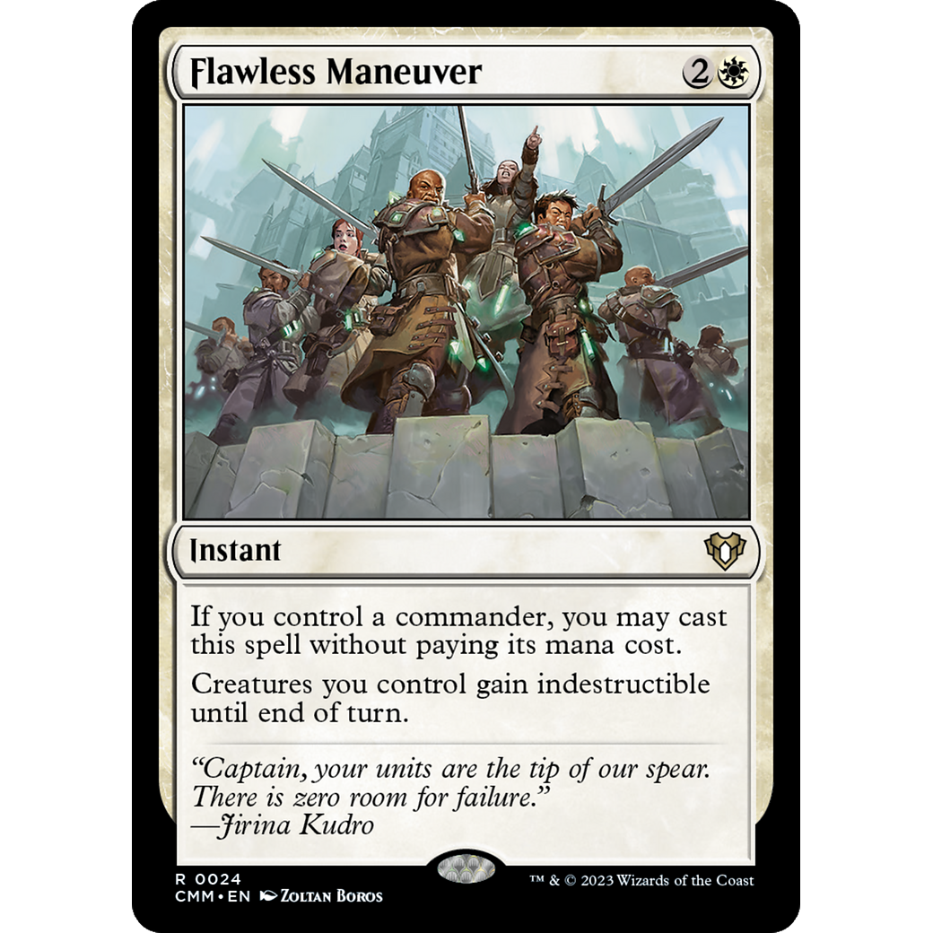 Flawless Maneuver (CMM-024) - Commander Masters Foil