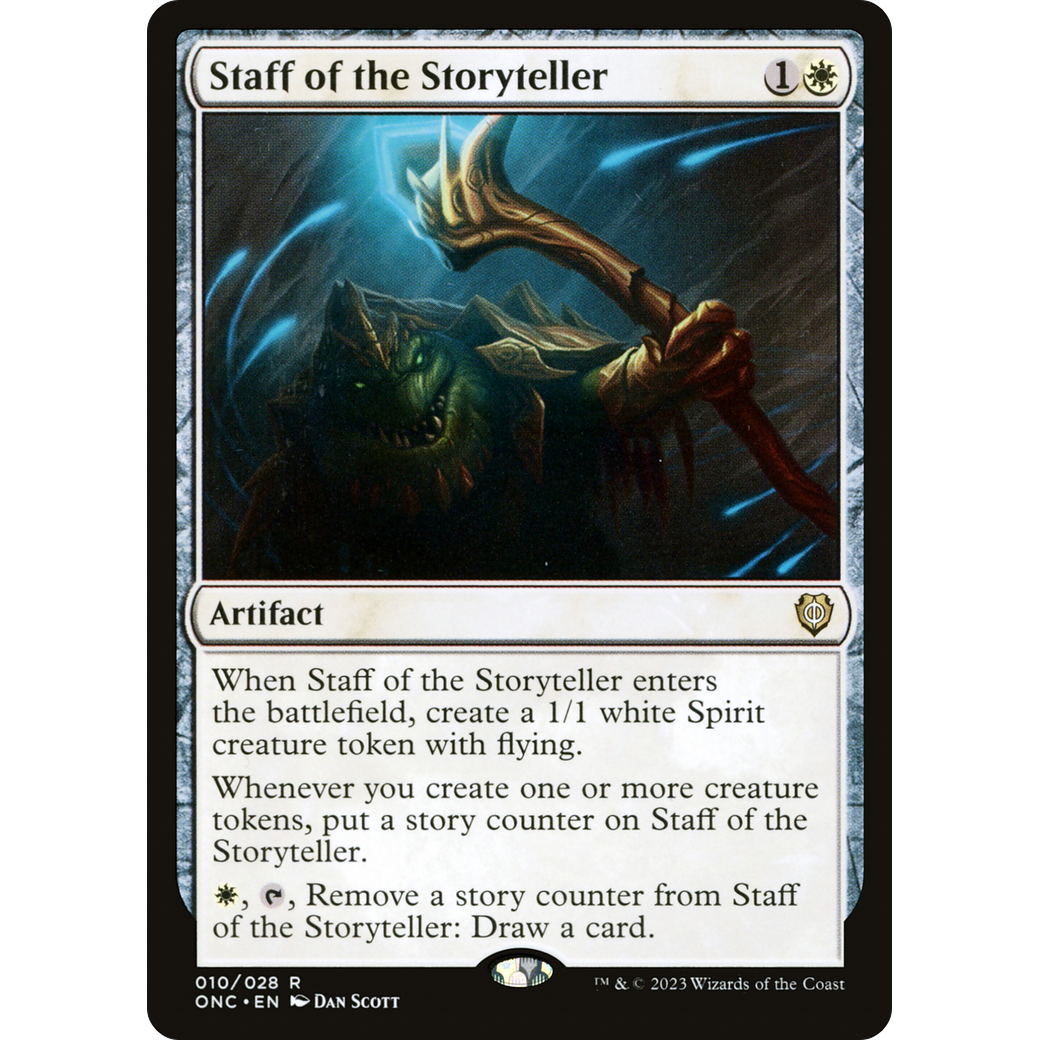 Staff of the Storyteller (ONC-010) - Phyrexia: All Will Be One Commander