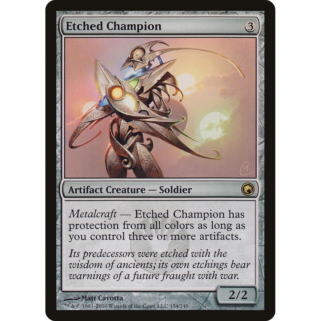Etched Champion (SOM-154) - Scars of Mirrodin