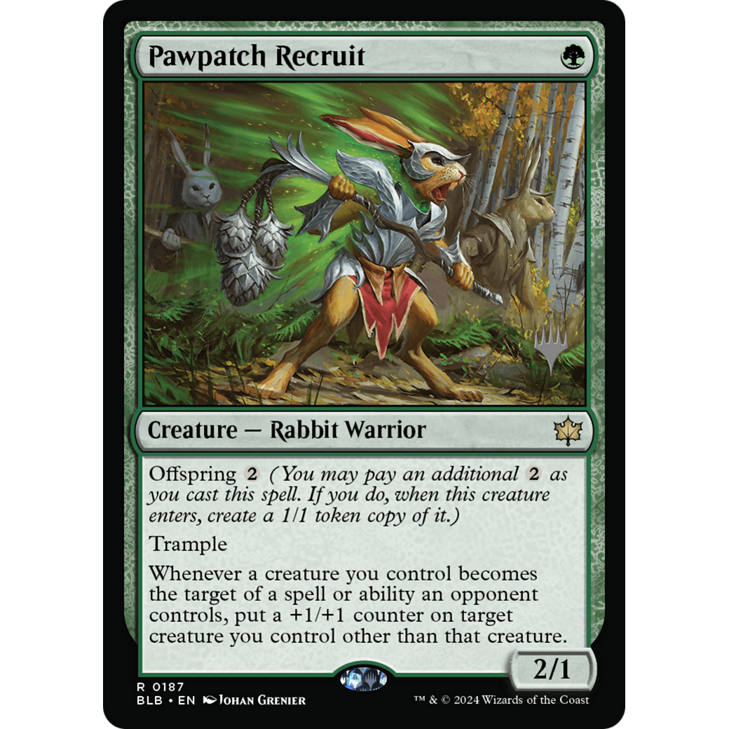 Pawpatch Recruit (PPBLB-187P) - Bloomburrow Promos Foil