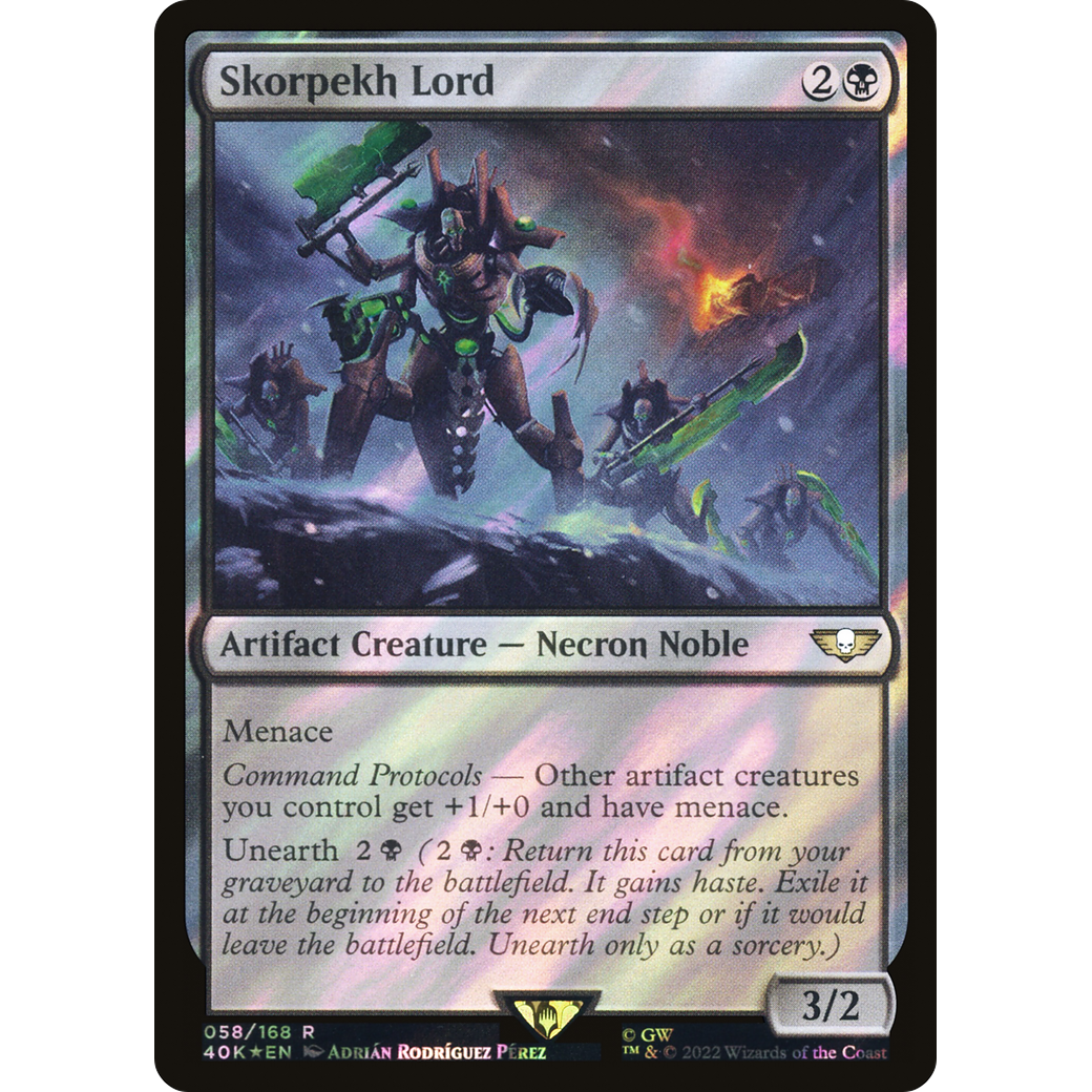 Skorpekh Lord (40K-058) - Warhammer 40,000 Commander Foil