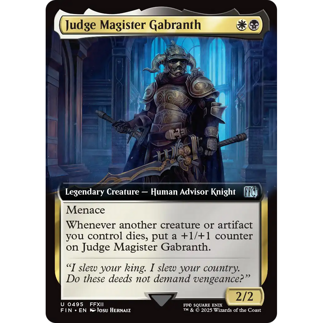 Judge Magister Gabranth (FIN-495) - FINAL FANTASY: (Extended Art)
