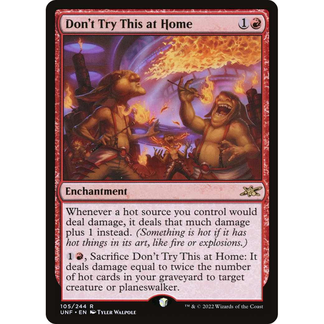 Don't Try This at Home (UNF-105) - Unfinity Foil