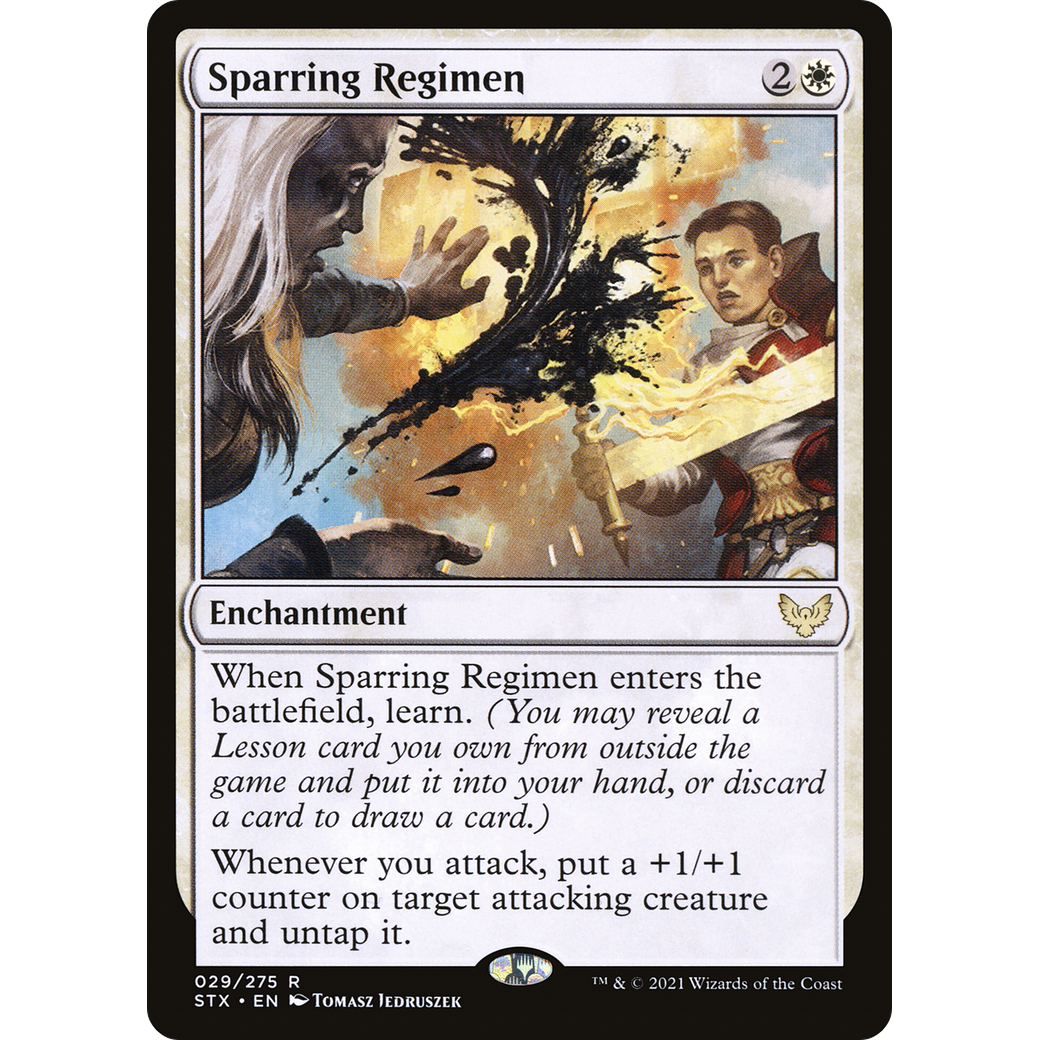Sparring Regimen (STX-029) - Strixhaven: School of Mages Foil