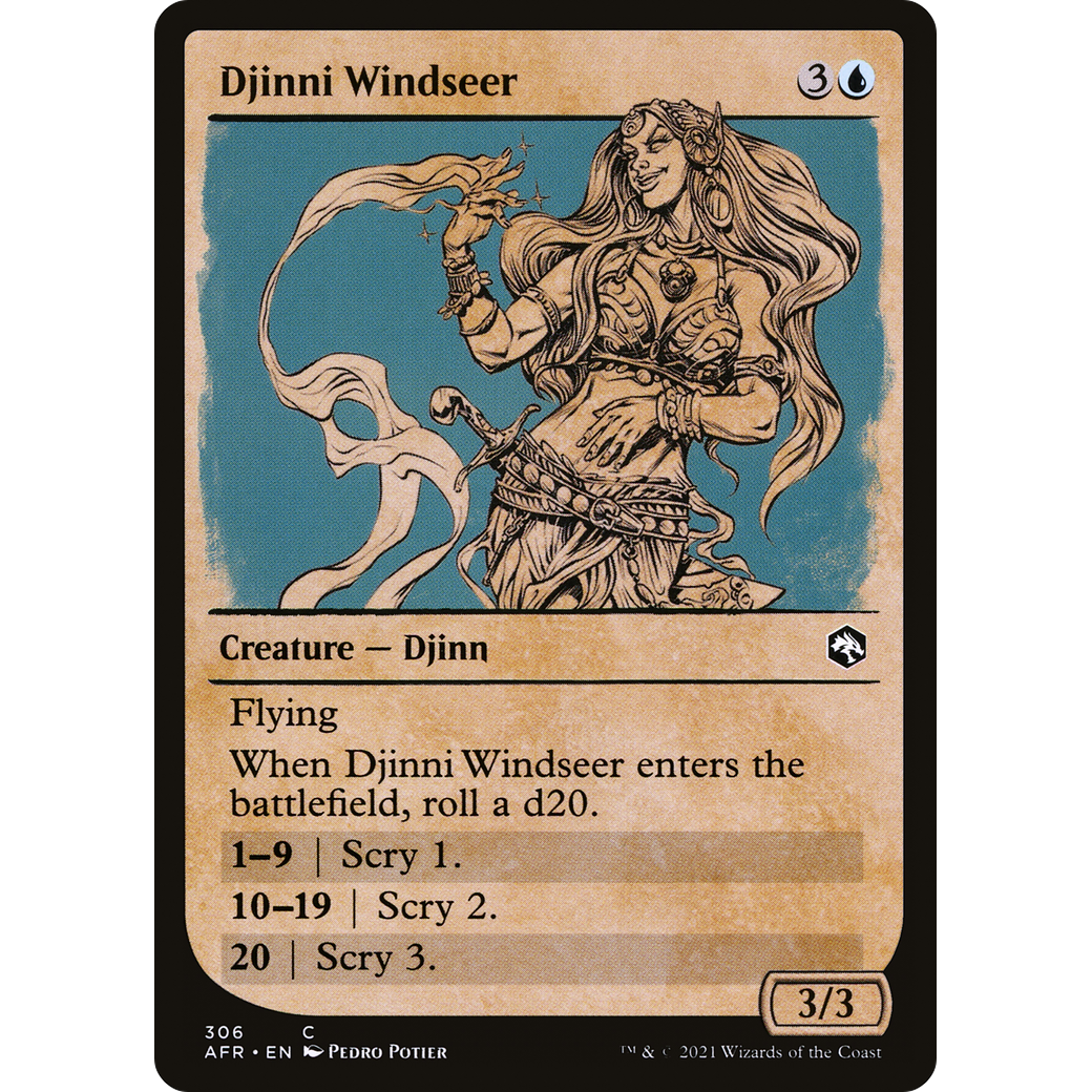Djinni Windseer (Showcase) (AFR-306) - Adventures in the Forgotten Realms: (Showcase)