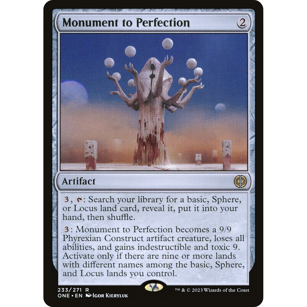 Monument to Perfection (ONE-233) - Phyrexia: All Will Be One Foil