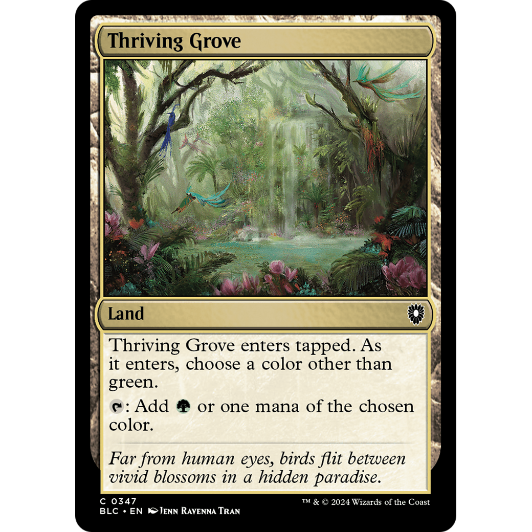 Thriving Grove (BLC-347) - Bloomburrow Commander