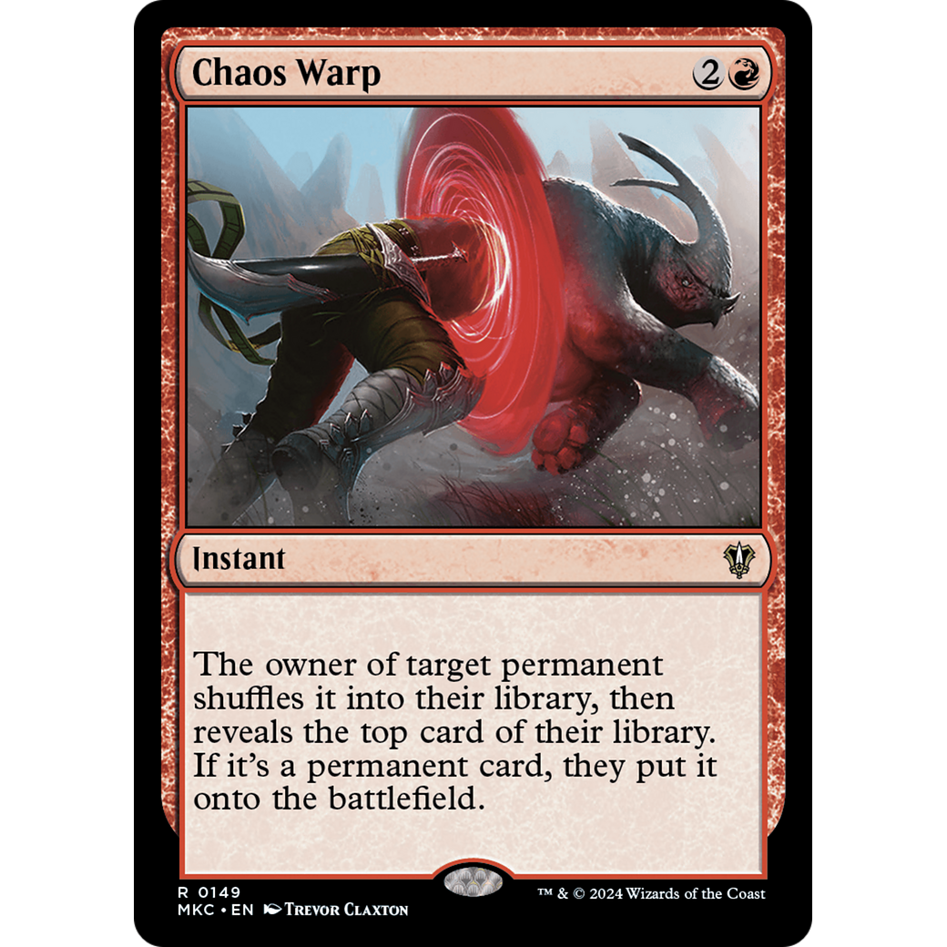 Chaos Warp (MKC-149) - Murders at Karlov Manor Commander