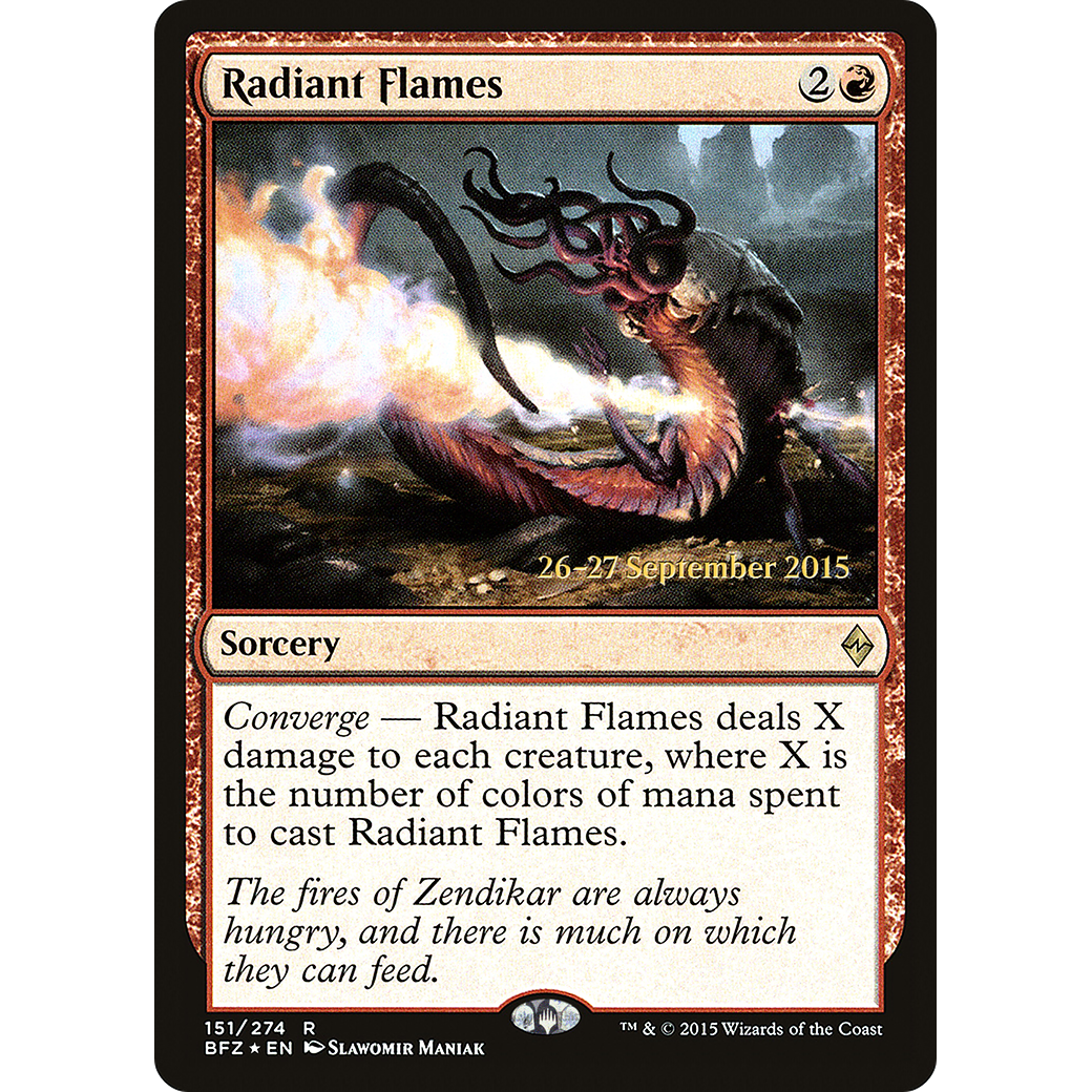 Radiant Flames (PRE-151) - Battle for Zendikar Promos Foil