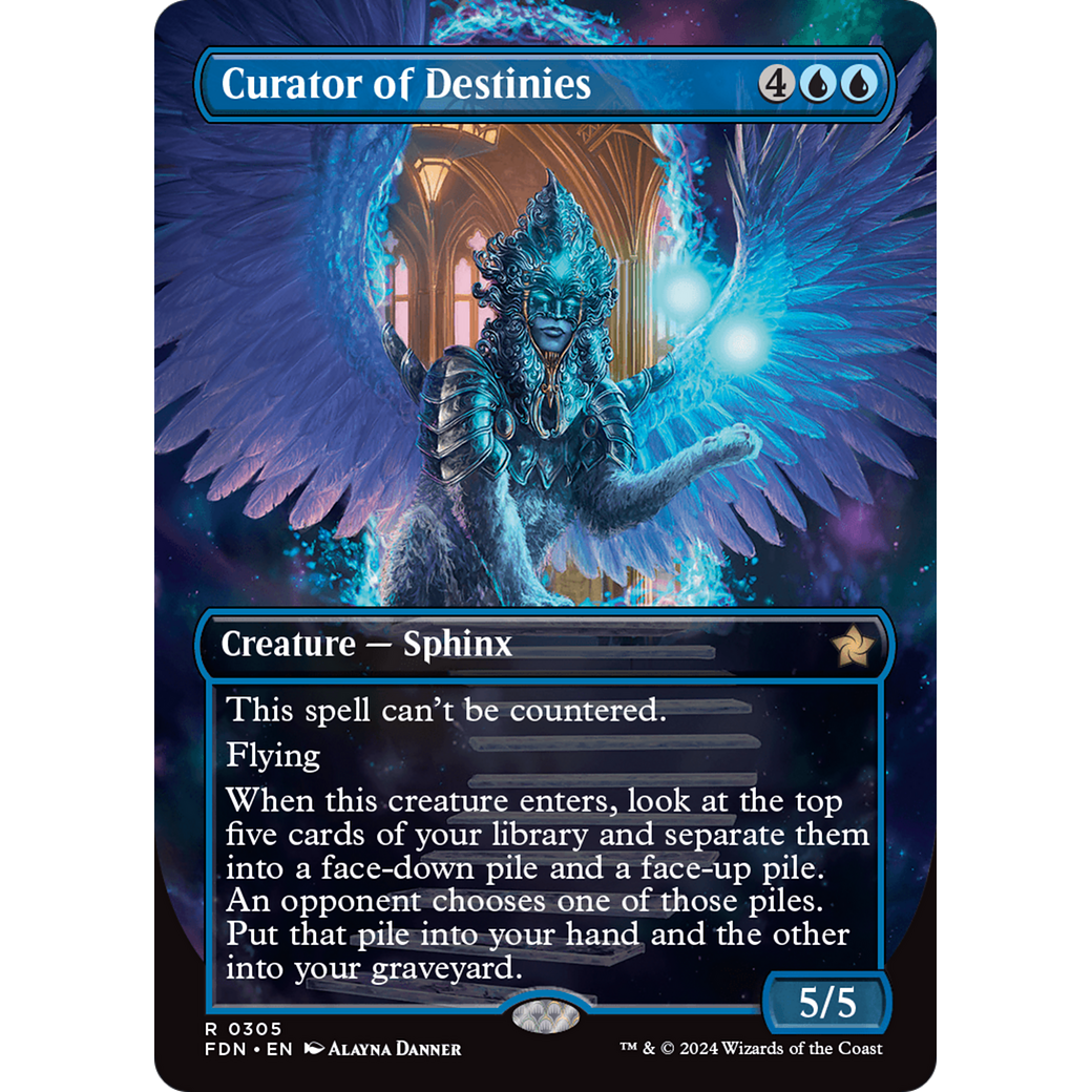 Curator of Destinies (FDN-305) - Foundations (Borderless) Foil
