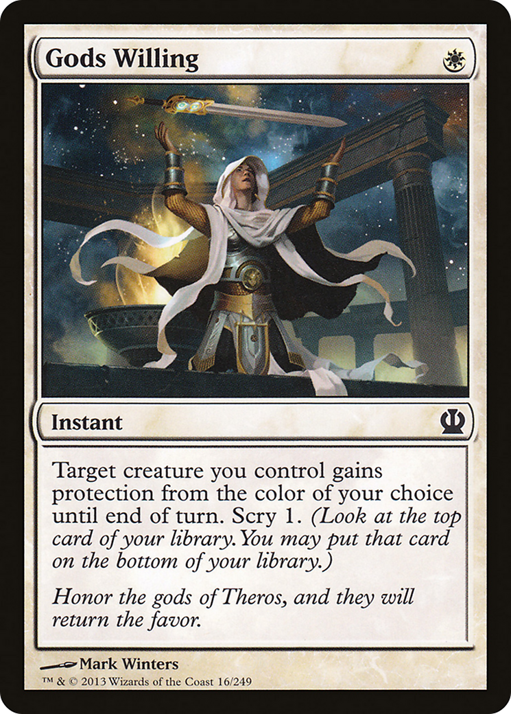 Gods Willing (THS-016) - Theros Foil