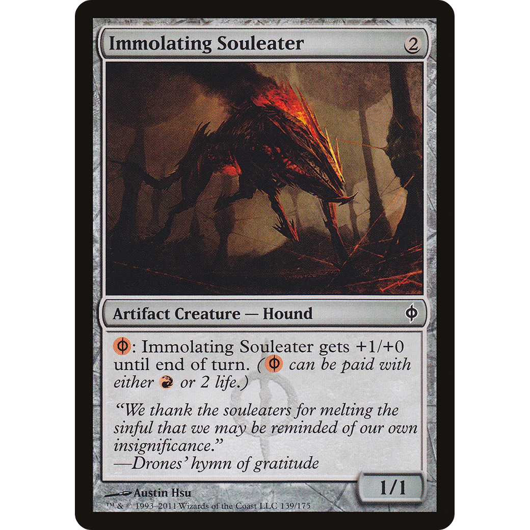 Immolating Souleater (NPH-139) - New Phyrexia Foil