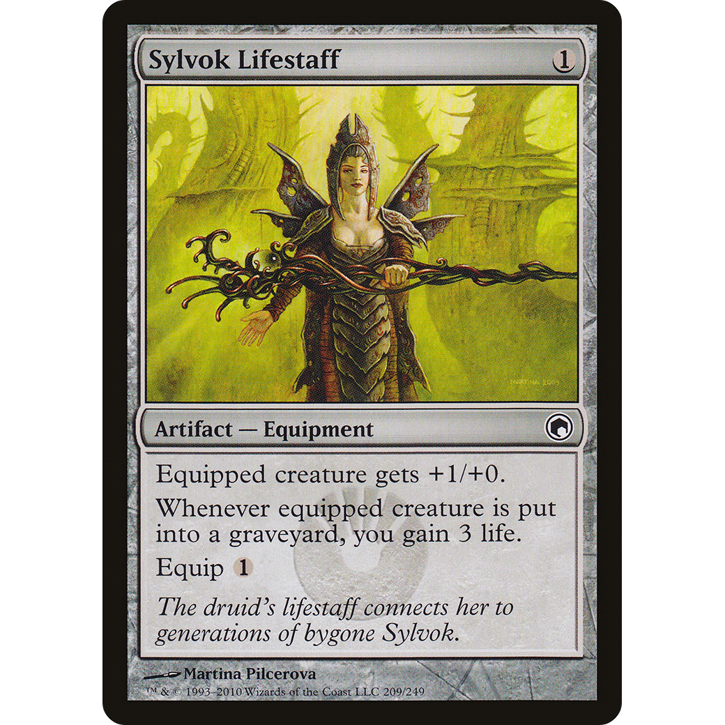 Sylvok Lifestaff (SOM-209) - Scars of Mirrodin Foil