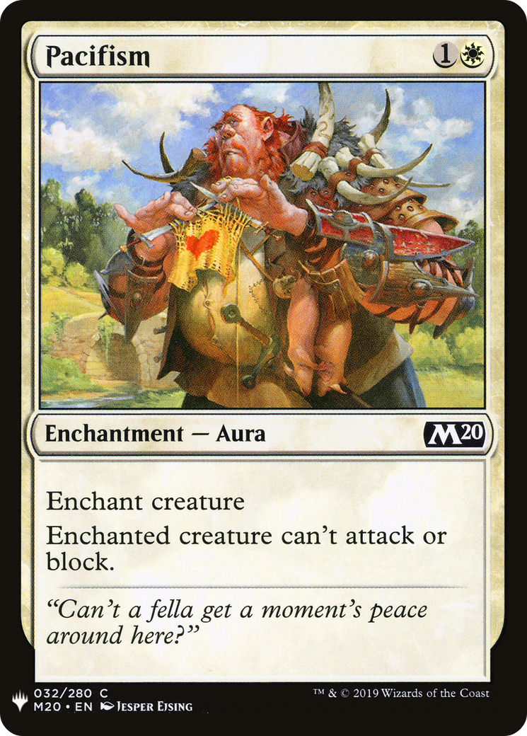 Pacifism (LIST-032) - The List