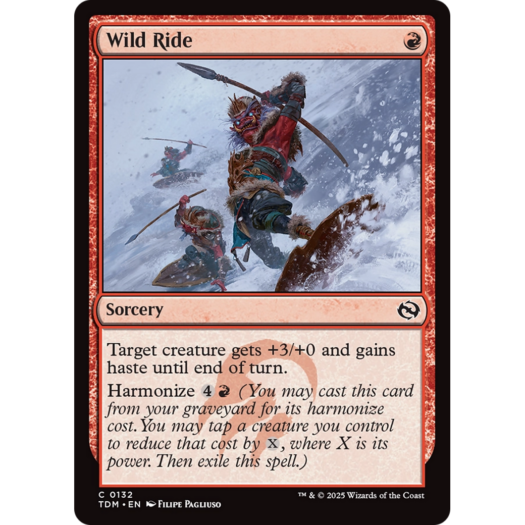 Wild Ride (TDM-132) - Tarkir: Dragonstorm Foil