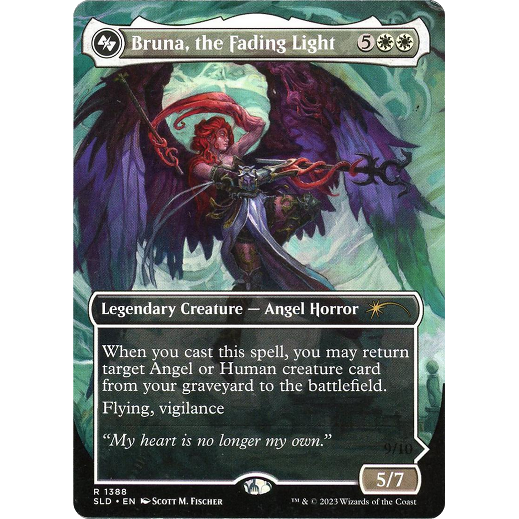 Bruna, the Fading Light (Display Commander) - Thick Stock (SLD-1388) - Secret Lair Drop (Borderless)