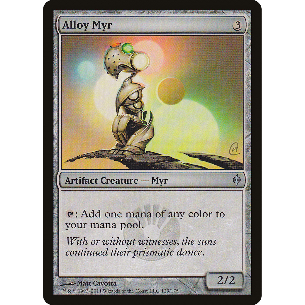 Alloy Myr (NPH-129) - New Phyrexia Foil