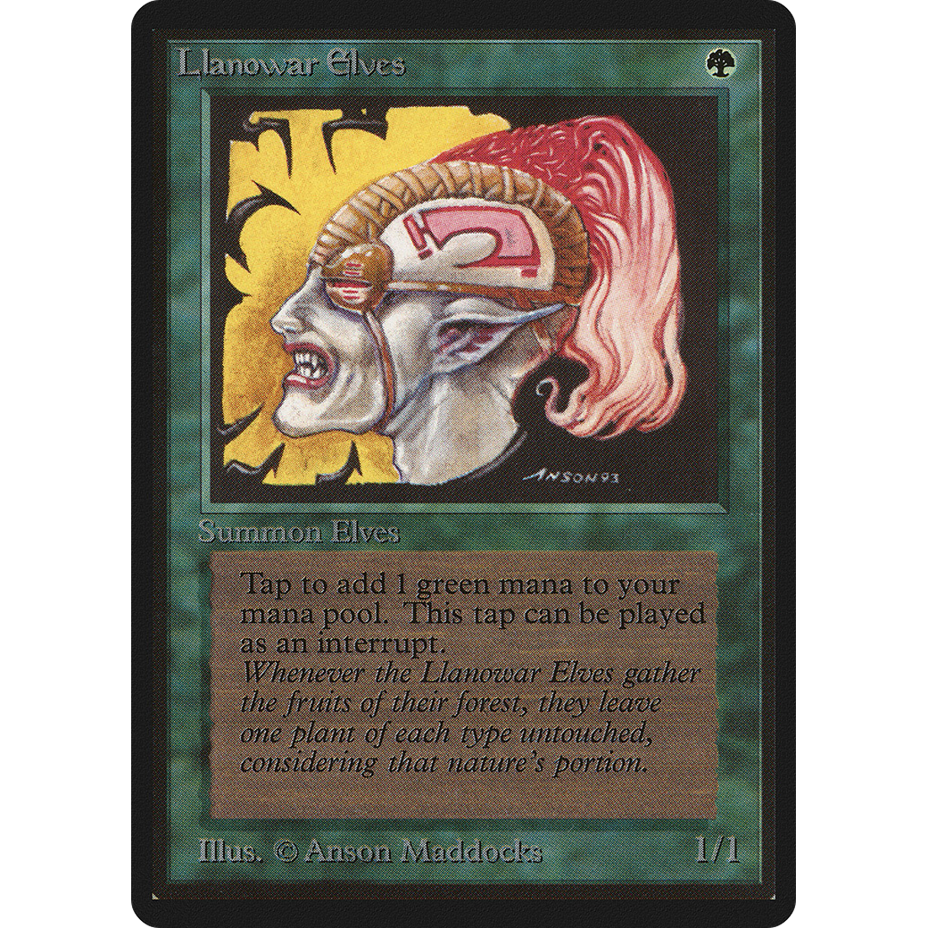 Llanowar Elves (LEB-) - Limited Edition Beta