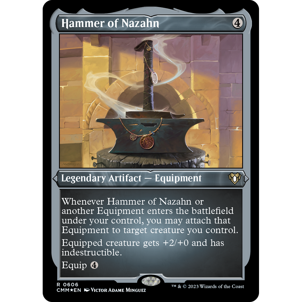 Hammer of Nazahn (CMM-606) - Commander Masters Etched Foil