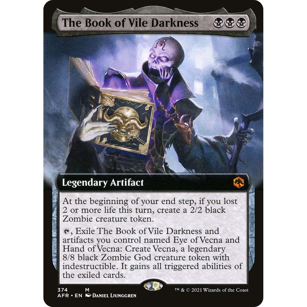The Book of Vile Darkness (Extended Art) (AFR-374) - Adventures in the Forgotten Realms: (Extended Art)