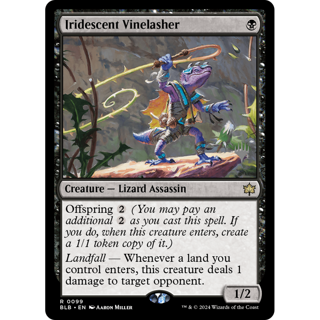 Iridescent Vinelasher (PPBLB-99P) - Bloomburrow Promos Foil