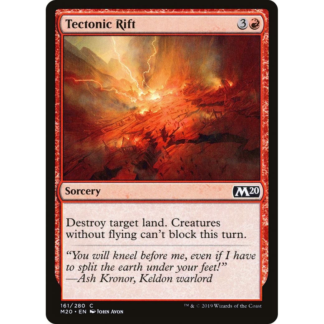 Tectonic Rift (M20-161) - Core Set 2020 Foil