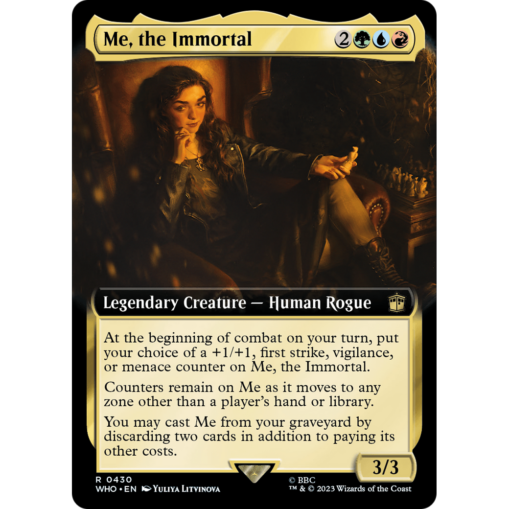 Me, the Immortal (Extended Art) (WHO-430) - Doctor Who: (Extended Art)