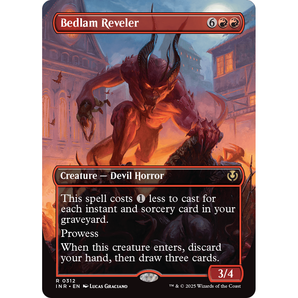 Bedlam Reveler (INR-312) - Innistrad Remastered (Borderless) Foil