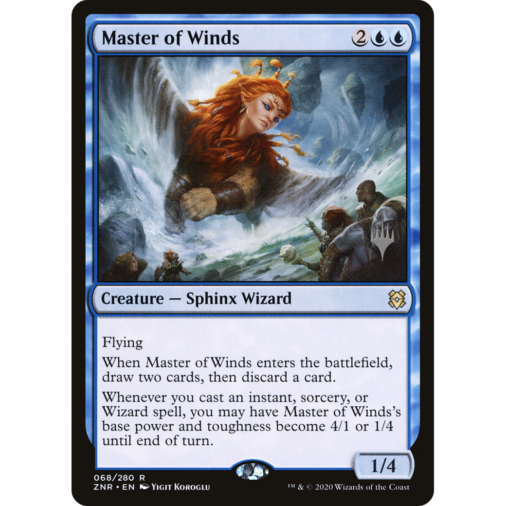 Master of Winds (PPZNR-068) - Zendikar Rising Promos