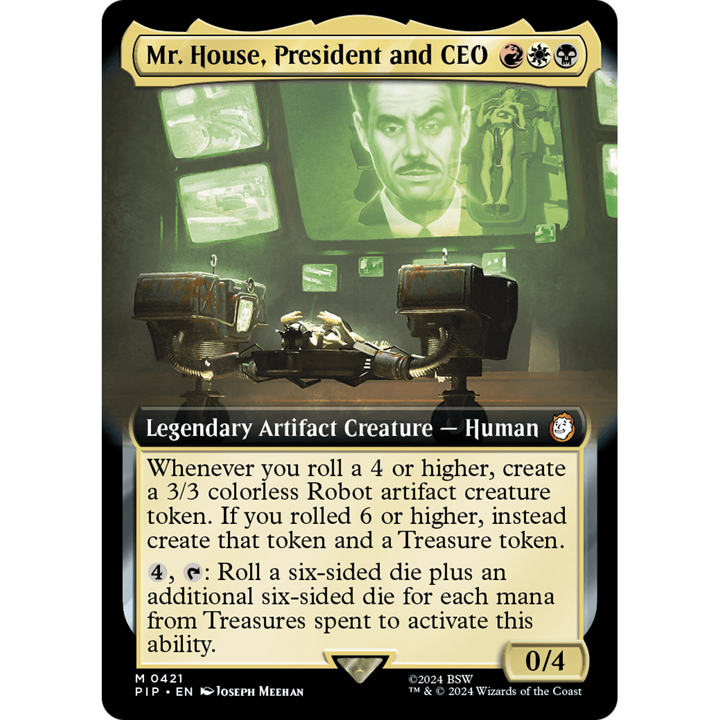 Mr. House, President and CEO (PIP-421) - Fallout: (Extended Art) Foil