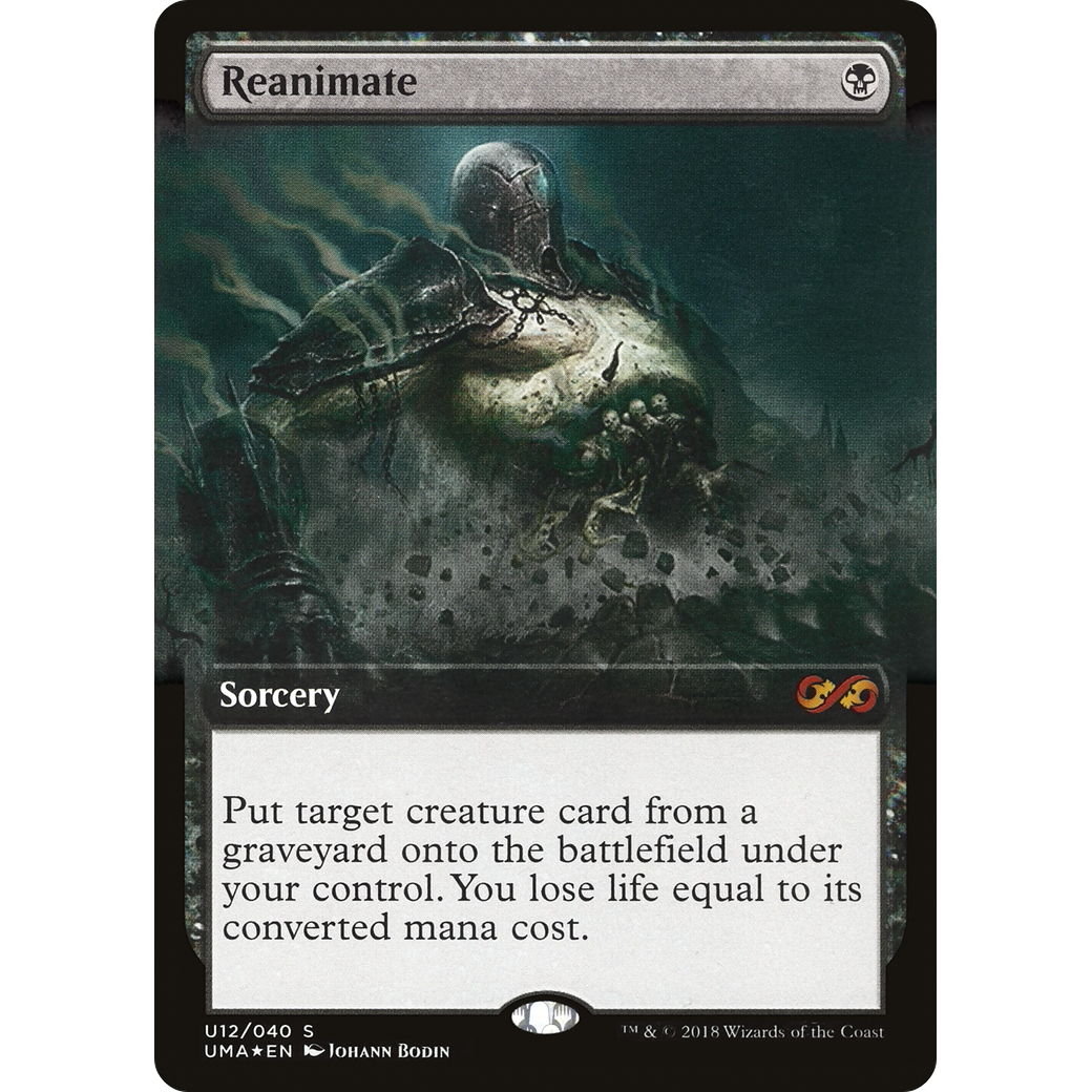 Reanimate (UMA:BT-U12) - Ultimate Box Topper: (Extended Art) Foil