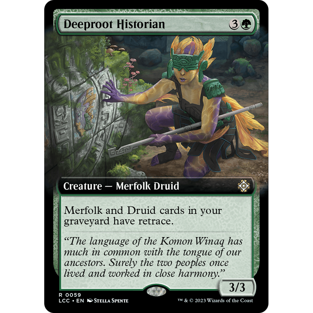 Deeproot Historian (LCC-059) - The Lost Caverns of Ixalan Commander: (Extended Art)