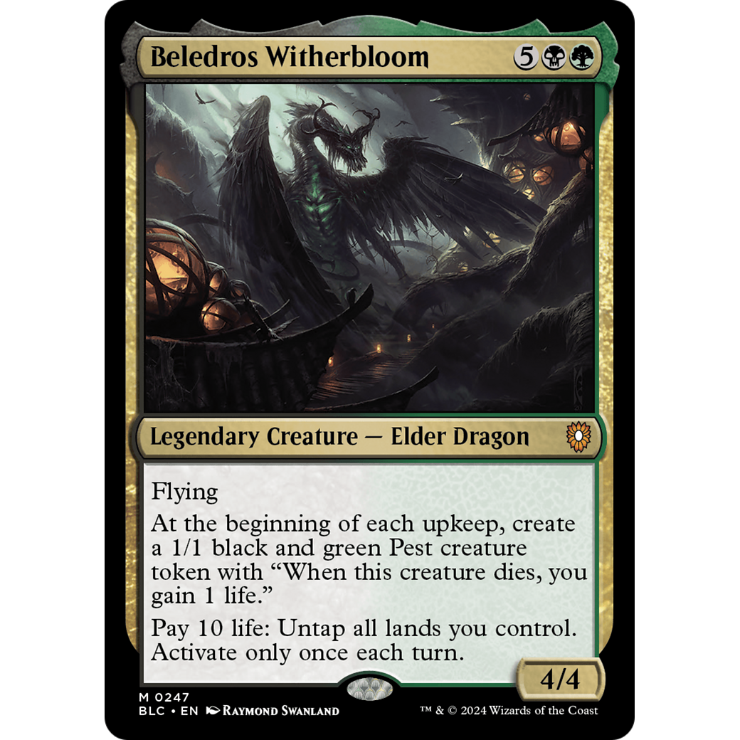 Beledros Witherbloom (BLC-247) - Bloomburrow Commander