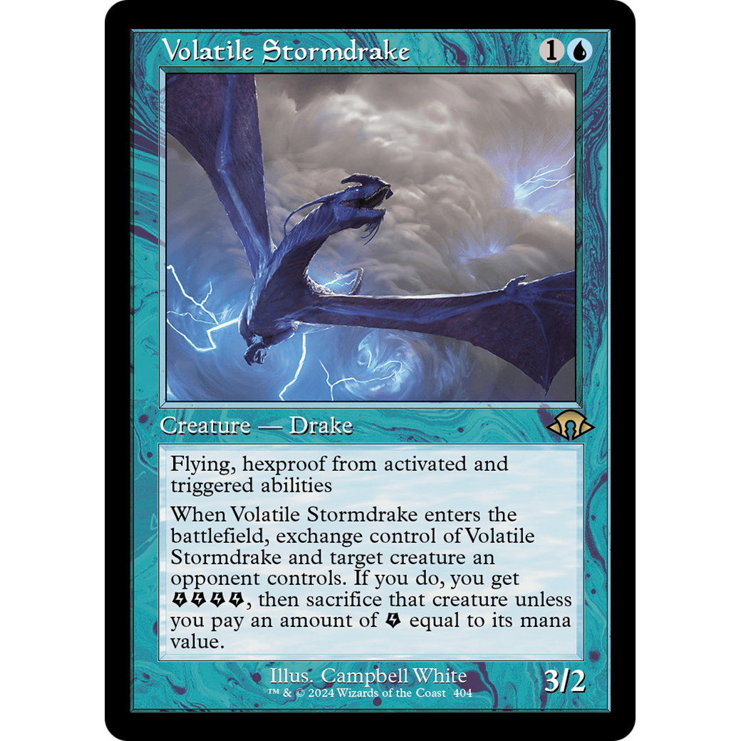 Volatile Stormdrake (Retro Frame) (MH3-404) - Modern Horizons 3