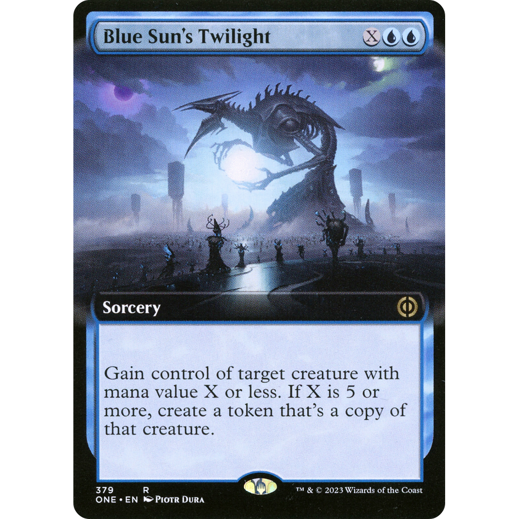 Blue Sun's Twilight (ONE-379) - Phyrexia: All Will Be One: (Extended Art) Foil