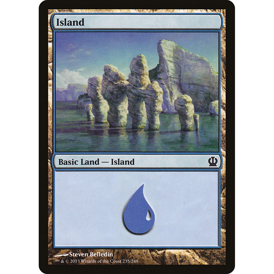 Island (235) (THS-235) - Theros Foil