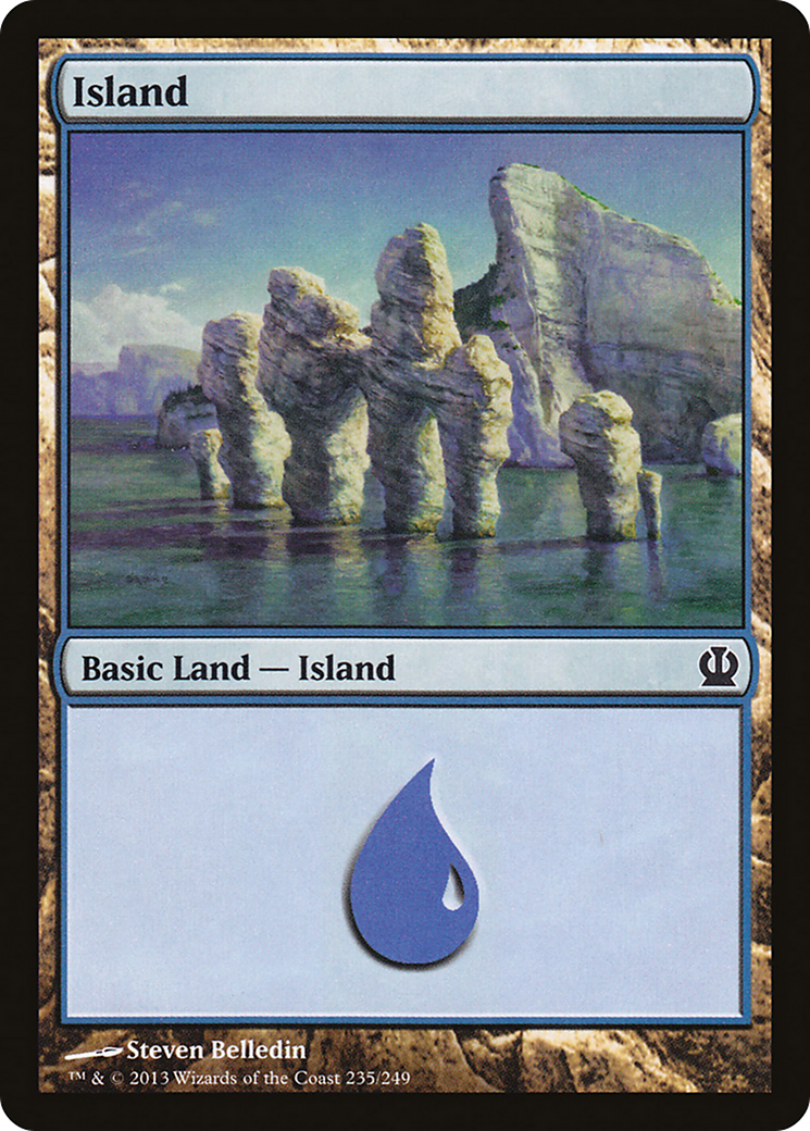 Island (235) (THS-235) - Theros Foil